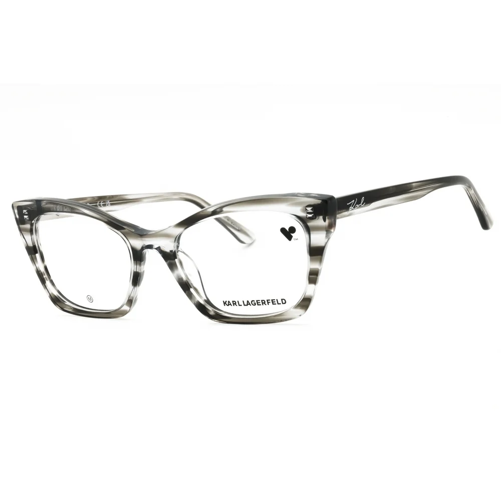 NWT Karl Lagerfeld KL6134 Grey Cat Eye 52mm Eyeglasses